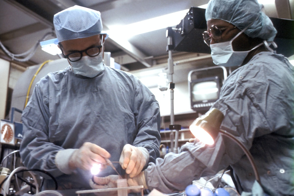Clean medical disposable products arranged for healthcare use